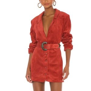 For Love and Lemons Carson Blazer in Rust